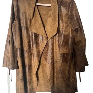 Lightweight distressed western rodeo southwestern  jacket